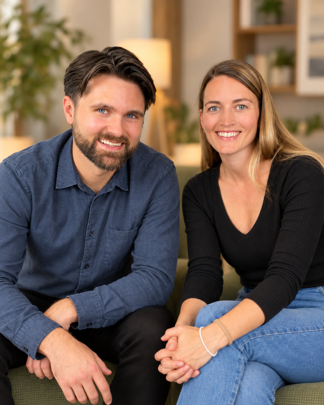 Psykologene Bjarne Øverland og Ingeborg Nilssen, grunnleggerne av Psykologkontakten